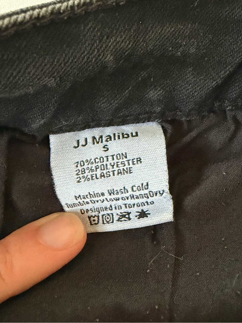 Jj Malibu Black Distressed Denim Jean Shorts - Picture 4 of 4